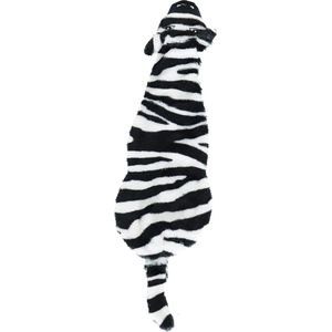 Boon Hondenspeelgoed Zebra Pluche + Piep Zwart/Wit 55cm