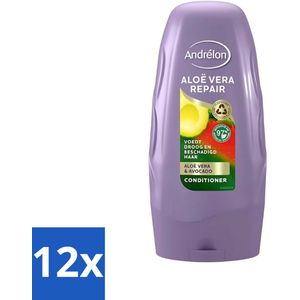 Andrélon - Aloe Vera Repair - Conditioner - Verzachtend & Herstellend - 250 ml - Voordeelverpakking - 12 stuks