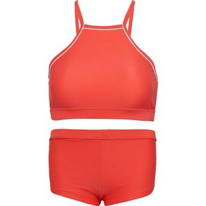 Bikini hipster broekje en crop top met racerback - Oranje 164-170