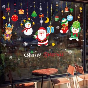 Raamstickers Kerst GROOT - 65 stuks  - 2 Vellen - Herbruikbaar - Sneeuwvlokken - Kerstmis - Decoratie - Raamdecoratie - Kerstversiering - Raamversiering - Merry Christmas - Sneeuwpop - Kerstman - Rendier