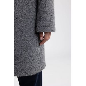 NUKUS Mae Coat Boucle Jassen Dames - Winterjas - Antraciet - Maat S