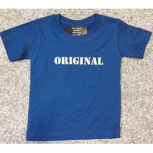 Baby shirt met opdruk ''Original'' blauw maat 92