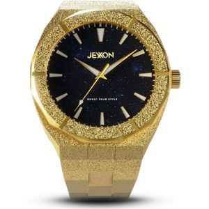 Gouden Heren Horloge - Jexxon® - Klassiek Ontwerp - Unieke Wijzerplaat - Limited Edition