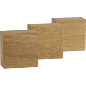 Kabinet van Look - Magneet - Magneetblok - 3 Pack Eiken - Sleutel organizer - Sleutelhanger - Oak - Traktor