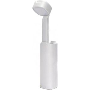 LED Bureaulamp - Aigi Cluno - 3W - USB Oplaadfunctie - Natuurlijk Wit 4500K - Dimbaar - Rechthoek - Mat Wit - Kunststof