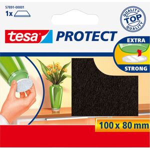 Beschermvilt tesa anti-kras 80x100mm bruin | 20 stuks
