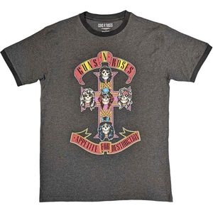 Guns N' Roses - Appetite For Destruction Heren T-shirt - XL - Grijs