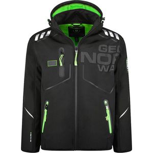 Geographical Norway Softshell Heren Jas Robin Zwart - S