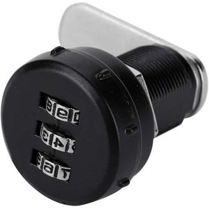 Codeslot cijfercodecombinatie Mechanisch wachtwoordslot voor Beveiliging - Gecodeerd Hangslot voor kast, Mail Box, School Locker (L=19, 0.5-12mm柜厚)