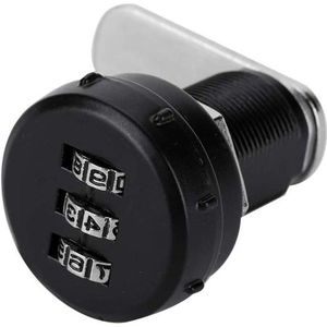 Codeslot cijfercodecombinatie Mechanisch wachtwoordslot voor Beveiliging - Gecodeerd Hangslot voor kast, Mail Box, School Locker (L=19, 0.5-12mm柜厚)