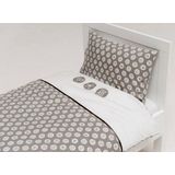 Briljant Baby Finn - Dekbedovertrek - Eenpersoons - 140x200/220 cm + 1 kussensloop 60x70 cm - Grey