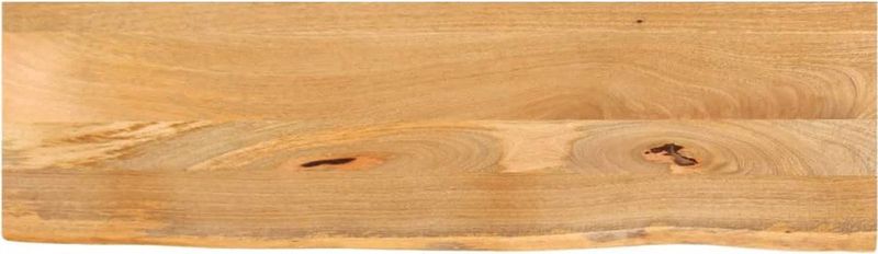 vidaXL - Tafelblad - met - natuurlijke - rand - 100x20x3,8 - cm - massief - mangohout