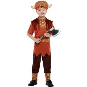 Smiffys - Viking Kinder Kostuum - Kids tm 12 jaar - Bruin