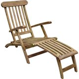 AVH-Collectie Titanic Deckchair - Teak - Bruin - Tuinstoel