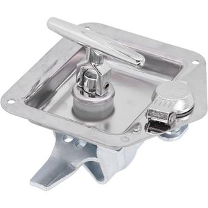 Trailer Deurslot Rvs Auto Deurslot T Handvat met 2 Sleutels Vervanging voor RV Woonboot Toolbox