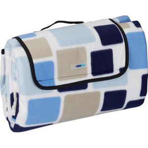 relaxdays Picknickkleed - waterafstotend - picknickdeken - outdoor kleed - blauw - XXL