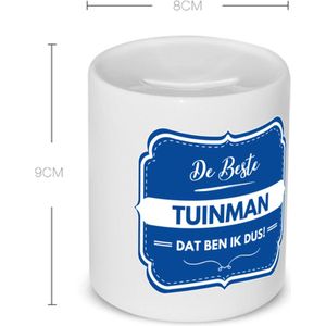Akyol - de beste tuinman Spaarpot - Werk - hovenier - werk - afscheidscadeau - verjaardagscadeau - kado - 350 ML inhoud
