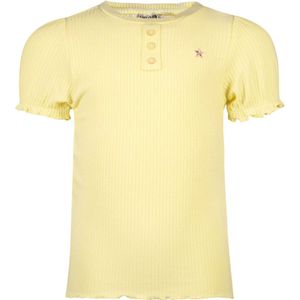 Like Flo F402-5424 Meisjes T-shirt - Soft yellow - Maat 122
