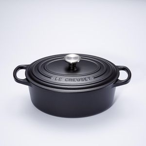 Le Creuset Braadpan Ovaal Signature Mat Zwart - ø 29 cm / 4.7 liter