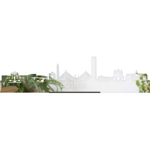 Standing Skyline Boston Spiegel - 60 cm - Woondecoratie design - Decoratie om neer te zetten en om op te hangen - Meer steden beschikbaar - Cadeau voor hem - Cadeau voor haar - Jubileum - Verjaardag - Housewarming - Interieur - WoodWideCities