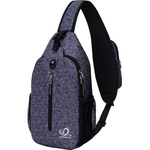 Bastix - Sling bag, crossbody bag, schoudertas, uniseks, geschikt voor wandelen, fietsen, bergbeklimmen en reizen, dagrugzak