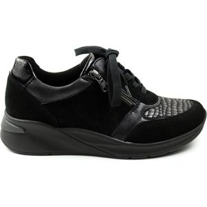 Waldläufer Orthotritt Dames Sneaker - 715H02-400-001 Zwart - Wijdte H - Maat 4½ (37.5)