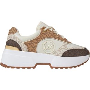 Michael Kors Percy Trainer Dames Sneakers Hoog - Cream Multi - Maat 37