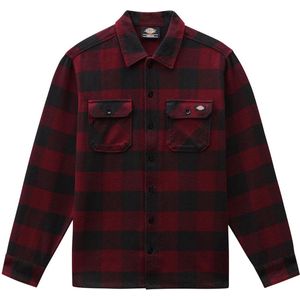 Dickies New Sacramento Lange Mouwen Overhemd Rood XL Man