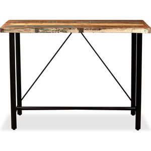 vidaXL Bartafel 120x60x107 cm - Gerecycled Hout Bartafel - Industriële Stijl - Vintage Meubels - Hergebruikt Hout - Salontafel