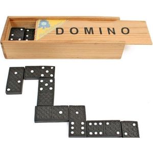 Domino in houten doosje - Reiseditie - Het perfecte reisspel voor op vakantie.