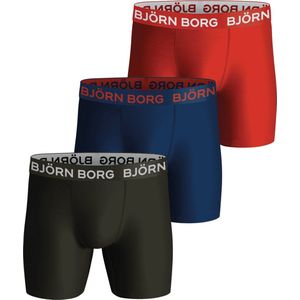 Bjorn Borg - Björn Borg Performance Boxershorts 3-Pack Multicolour - Heren - Maat L - Body-fit