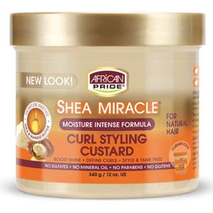 AFRICAN PRIDE - SHEA BUTTER MIRACLE - CURL STYLING CUSTARD 12OZ