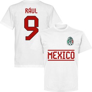 Mexico Raúl 9 Team T-Shirt - Wit - Kinderen - 128