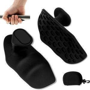 FluxGrip® Vingerloze Gewichthef Grips inclusief opbergcase– Anti-slip Palm Protectors voor Pull-Ups, Deadlifts & Fitness | Ademend & Comfortabel | Tegen Eeltvorming - Zwart