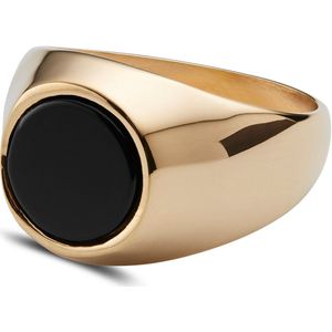 Lucleon - Heren - Roestvrij Staal Ringen - Zwart