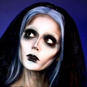 Mehron - Halloween Schmink Kit - Ghoul Girl - Meisjes Spook - Grijs/wit/zwart - Inclusief Youtube Tutorial