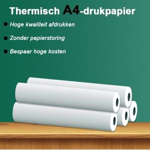 VanHalGoods - A4 Papierrollen - Thermische Papierrollen - Printpapier - 3 STUKS - 90 vellen papier