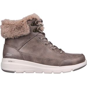 Skechers Glacial Ultra - Cozyly Dames Laarzen - Taupe - Maat 42