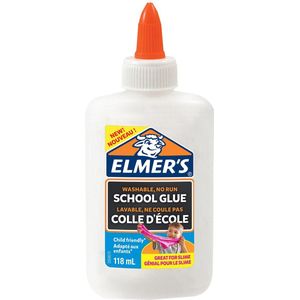 Elmer's Witte PVA-lijm | 118 ml | Uitwasbaar en kindvriendelijk | Geweldig voor het maken van slijm en om mee te knutselen