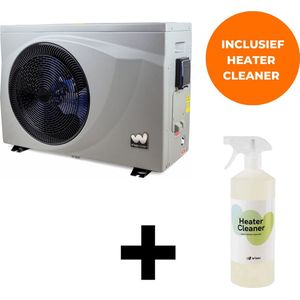 W'eau Full inverter zwembad warmtepomp - 7,6kW - Warmtepomp zwembad - Zeer lage geluidsniveau - voor zwembaden tot 21.000L - Inclusief Heater Cleaner