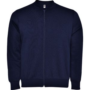 Donker Blauwe jas van geborstelde fleece en opstaande kraag model Elbrus merk Roly maat 2XL