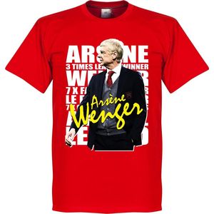 Arsene Wenger Legend T-Shirt - Rood - XXL