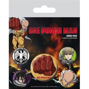 ONE PUNCH MAN - DESTRUCTIVE - Badge Buttons- Anime