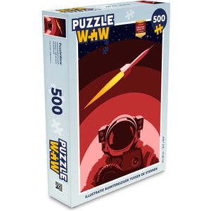 Puzzel Astronaut - Sterren - Raket - Legpuzzel - Puzzel 500 stukjes