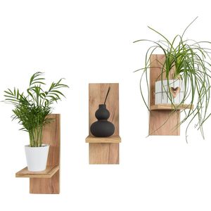 Inovra ® Binnenhuis Decoratieve Planken Set van Drie voor Planten en Decoraties