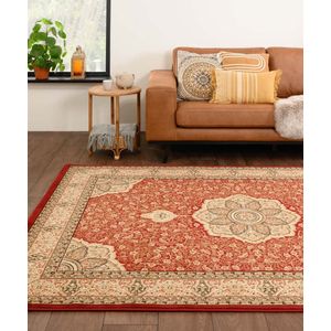 Perzisch tapijt - Mirage Majesty rood/beige 240x340 cm