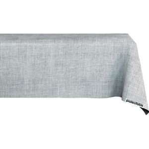 Tafelzeil Linnenlook Grijs 140x220cm - Tafelkleed Afwasbaar - Kunststof