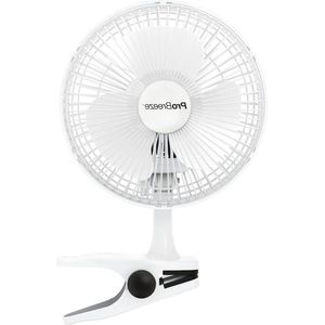 15cm Mini Ventilator met Klem voor Thuis Bed Kantoor en Bureau - Elektrische Tafelventilator Geruisloos en Krachtig - 2 Snelheden - Fan Turbo fan