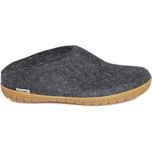 Glerups Slipper met rubber zool-Zwart-42