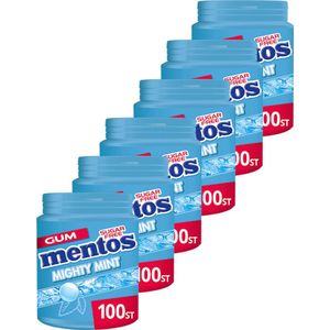 Mentos Gum | Mighty Mint | 6 Stuks | 6 x 150 gram (6 x 100 stuks)